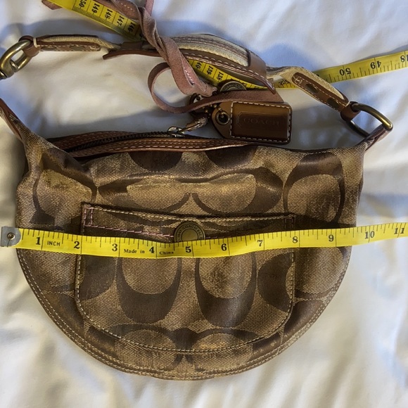 Coach metallic signature shoulder hobo - Picture 6 of 9